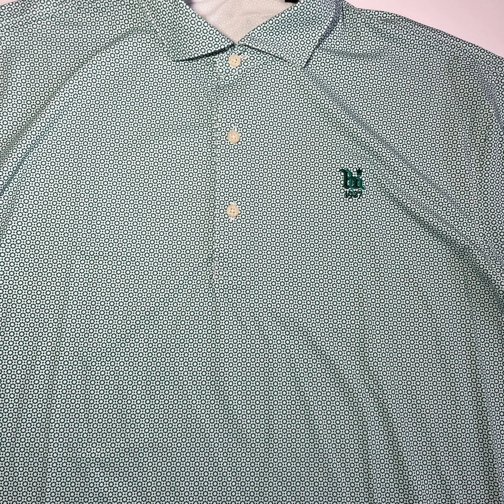 Turtleson Performance Golf Polo Shirt Mens XL mini geometric print - Picture 3 of 5